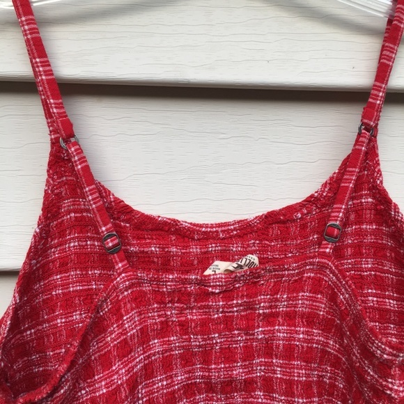 Hollister Red & white Crop Top Sz Large - Picture 5 of 10